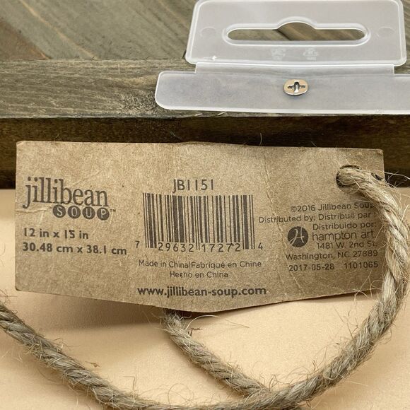 Jillibean Soup Mix the Media Wooden Plank 12"x15" Wall Decor Crafting - Picture 6 of 16
